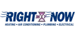 Right Now Heating and Air Conditioning brand logo